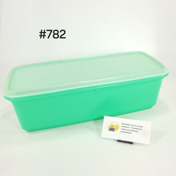 Vintage Tupperware Bundle #782 Bread Veggie Keeper # 892 Celery Keeper - Picture 2 of 8